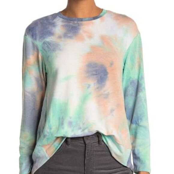 WHITE WILLOW Hi-Lo Pullover Tie-Dye Long Sleeve M - Picture 1 of 3